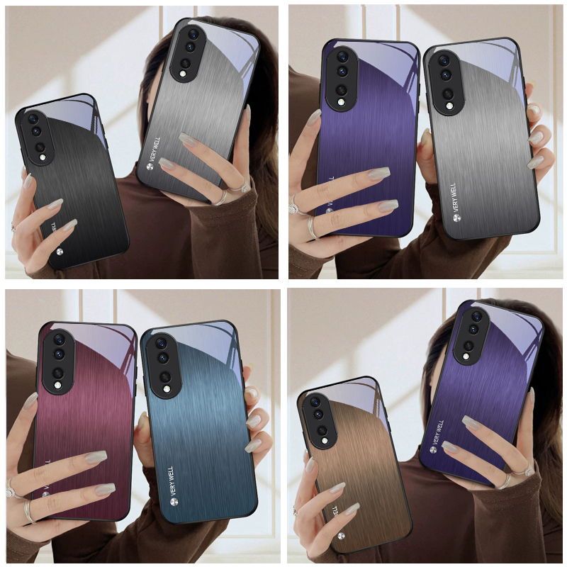 Phone Cases Metal - Minimally brushed metal For Honor Magic