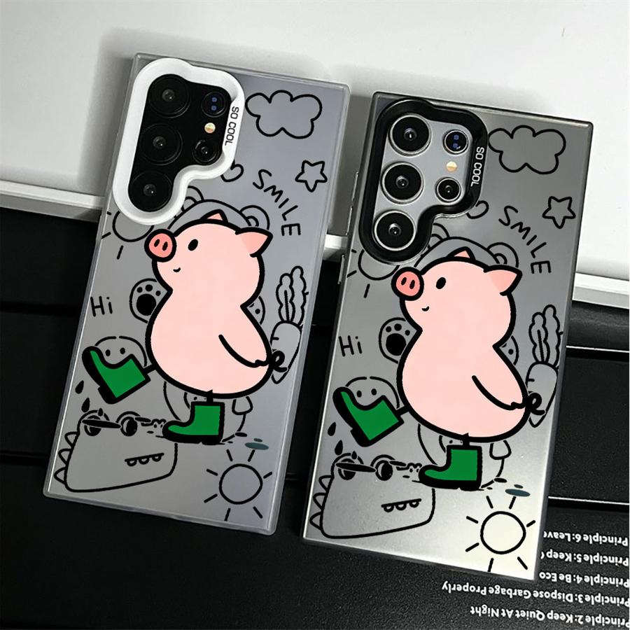 Cute Cartoon Case - Cute Pig Cartoon Pattern Phone Cover