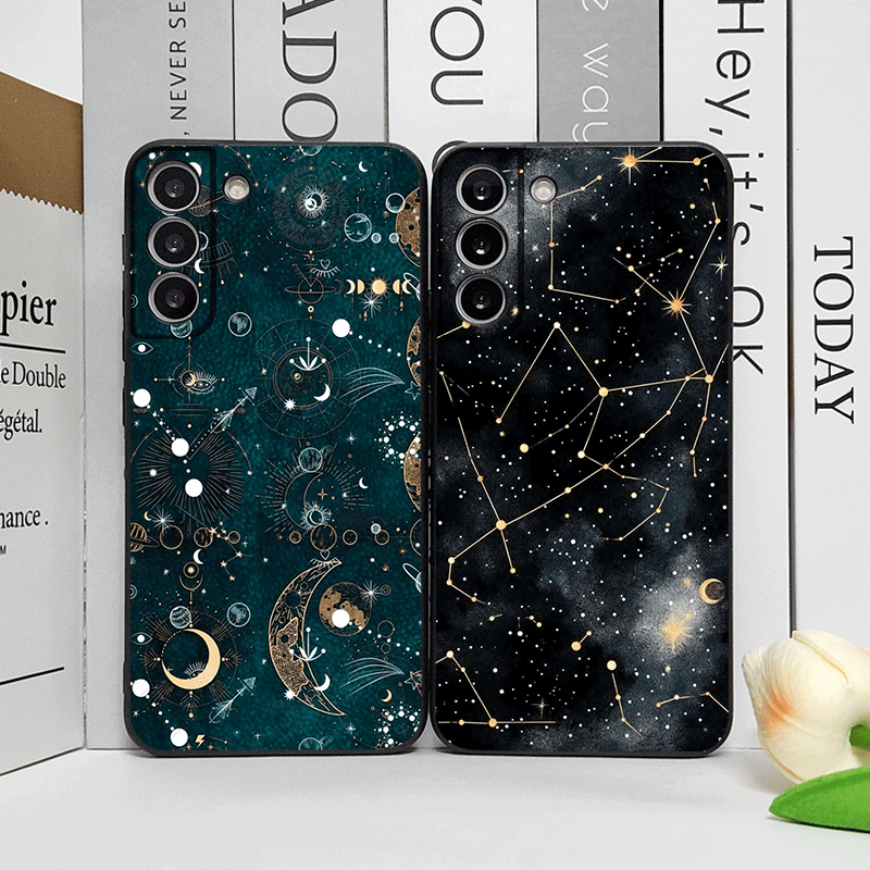 Phone Cases Oneplus - Mystical Starry Sky and Moon Pattern