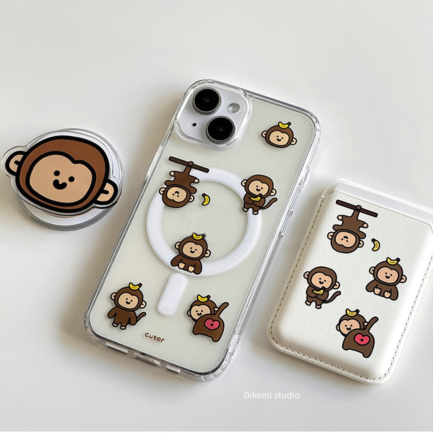 Phone Cases Y2K - Brown Banana Baby Monkey Y2K INS