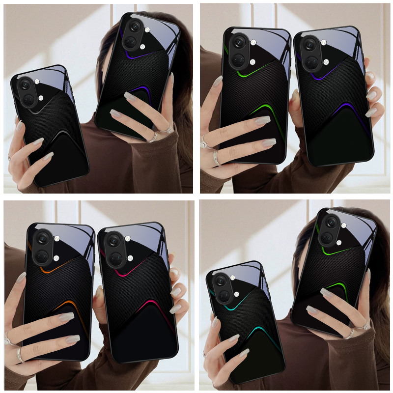Phone Cases Oneplus - Dark Night Carbon Pattern For OnePlus