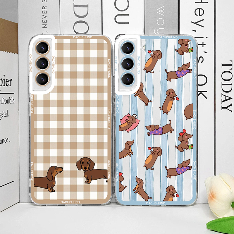 Phone Cases Samsung S25 - Cute Sausage Dog Phone Case for