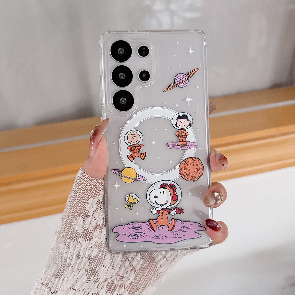 Cute Cartoon Case - Cute Cartoon Snoopy Charlie Brown Magnetic