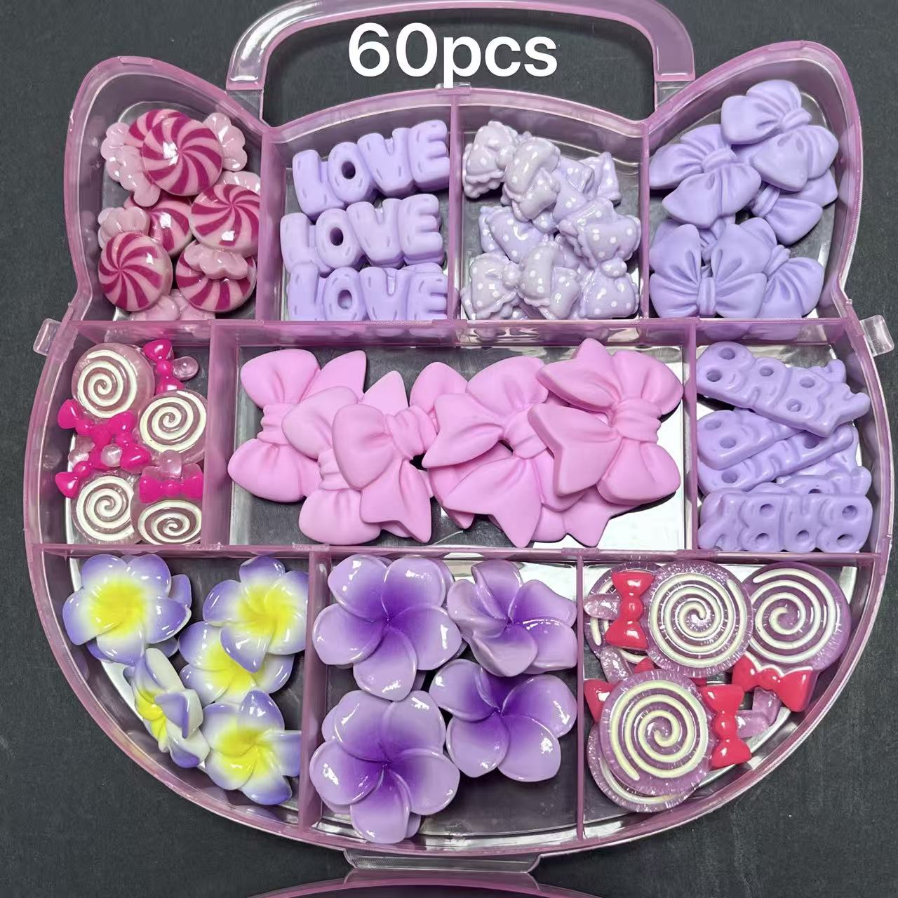 Phone Cases Junk - One Box Purple Pink Rose Bow