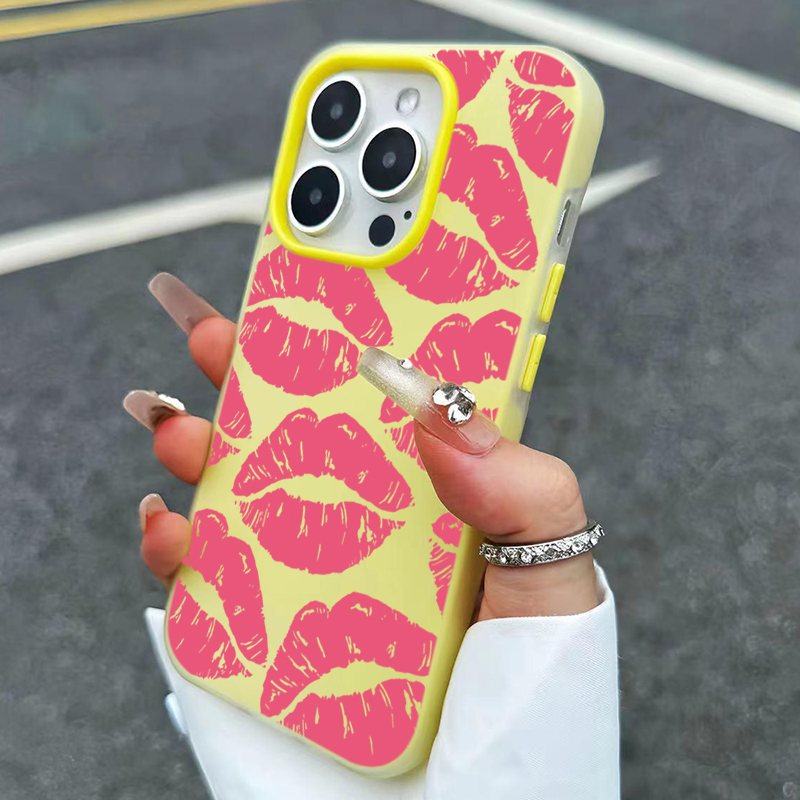 Sexy Girl Pink Lips  Pattern D - огляд і ціна Phone Cases Pink