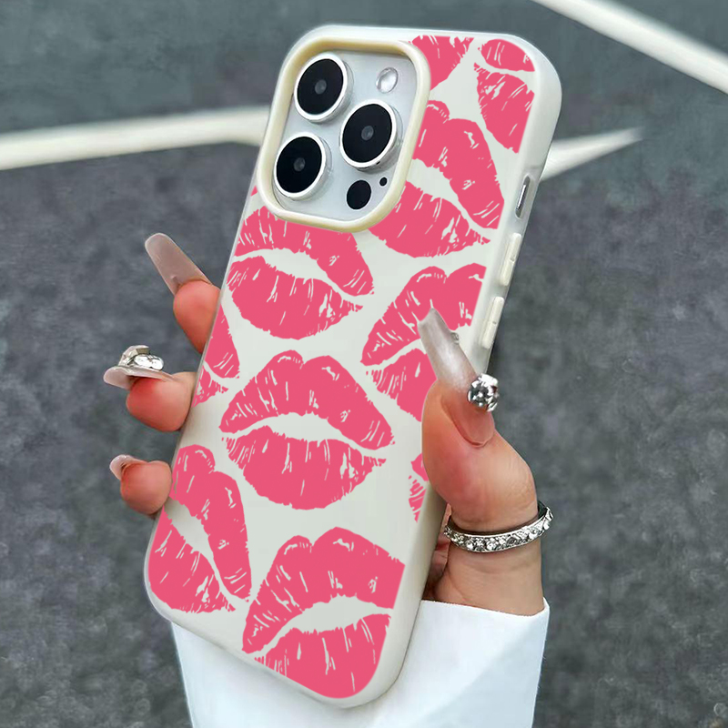 Sexy Girl Pink Lips  Pattern D - огляд і ціна Phone Cases Pink