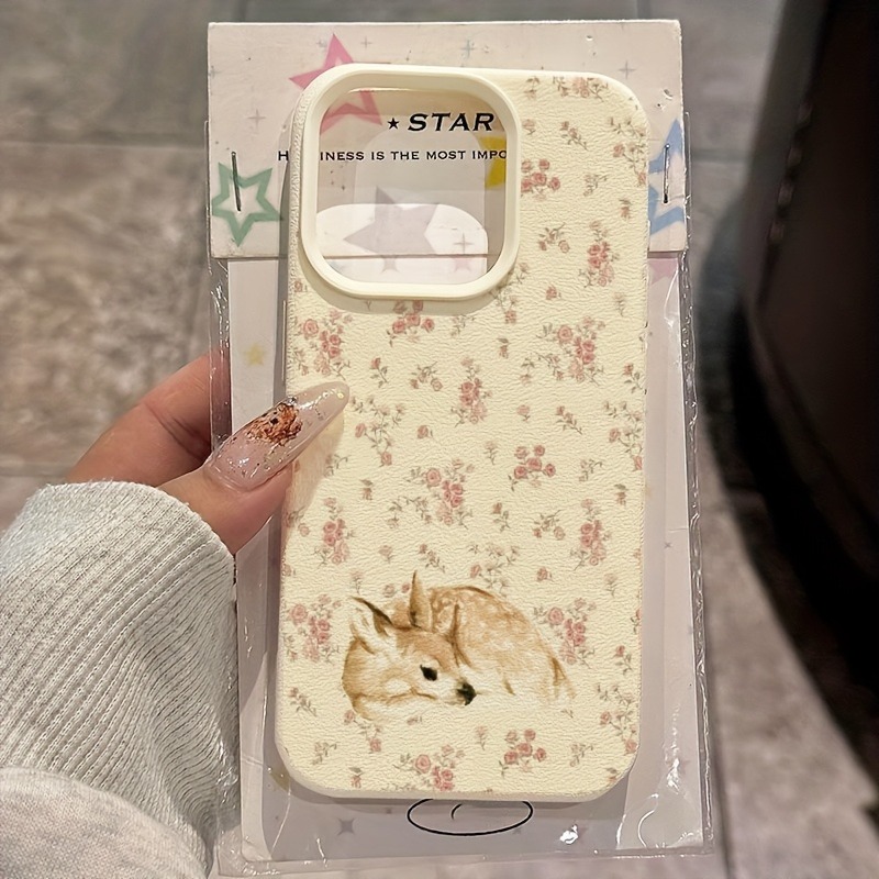 Cute Deer Full Floral Pattern  - огляд і ціна Phone Cases Otterbox