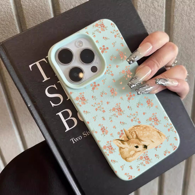 Cute Deer Full Floral Pattern  - огляд і ціна Phone Cases Otterbox