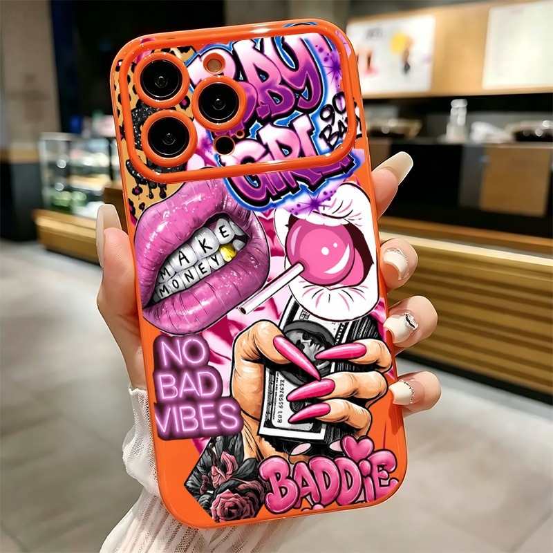 Hip Hop Pink Lips Baby Girl Gr - огляд і ціна Phone Cases Pink