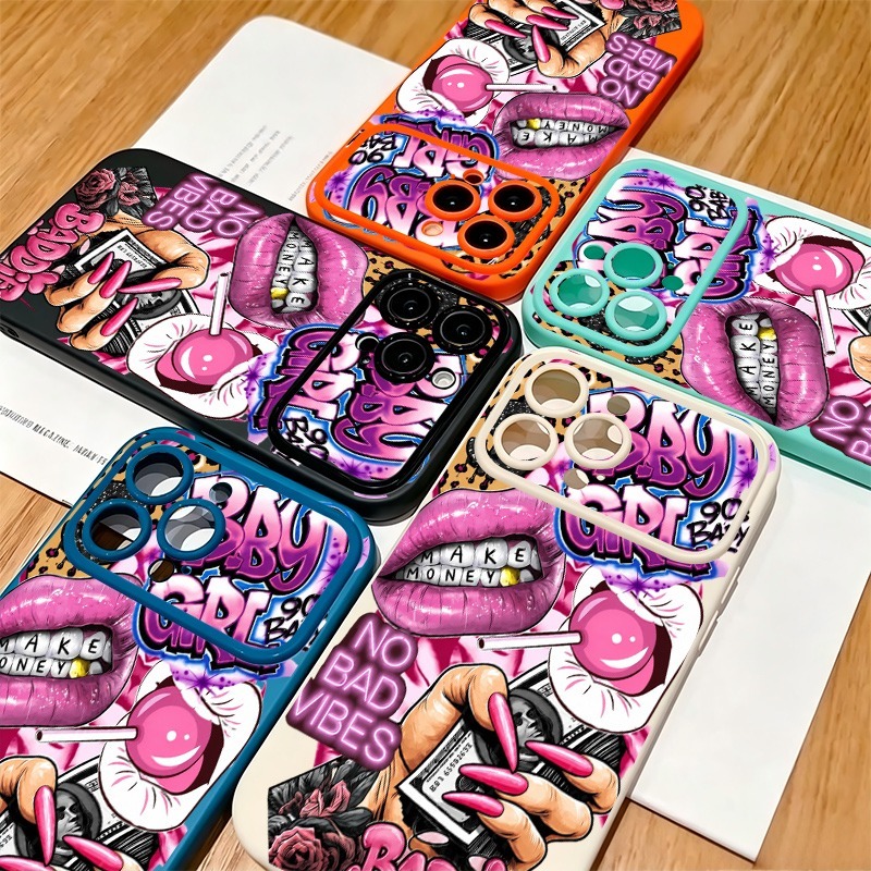 Hip Hop Pink Lips Baby Girl Gr - огляд і ціна Phone Cases Pink