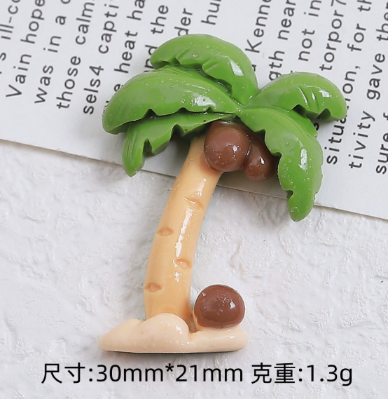 10 Pcs Coconut Tree Resin Acce - огляд і ціна Phone Cases Junk