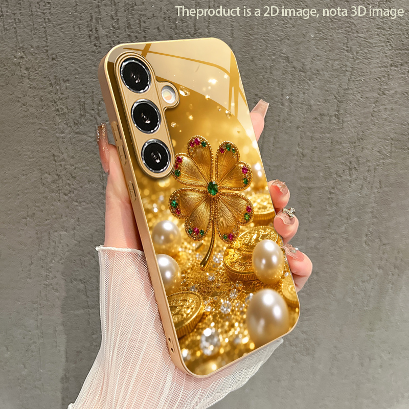 Colorful Gem Four-leaf Pattern - огляд і ціна Phone Cases Metal