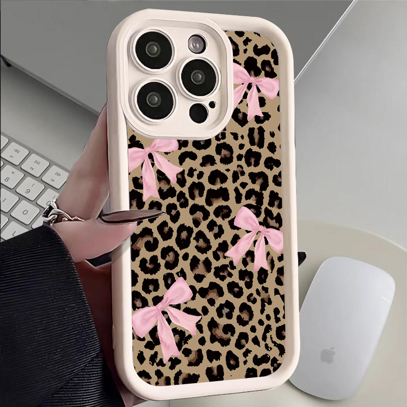 Luxury Leopard Print Bow Phone - огляд і ціна Phone Cases Y2K