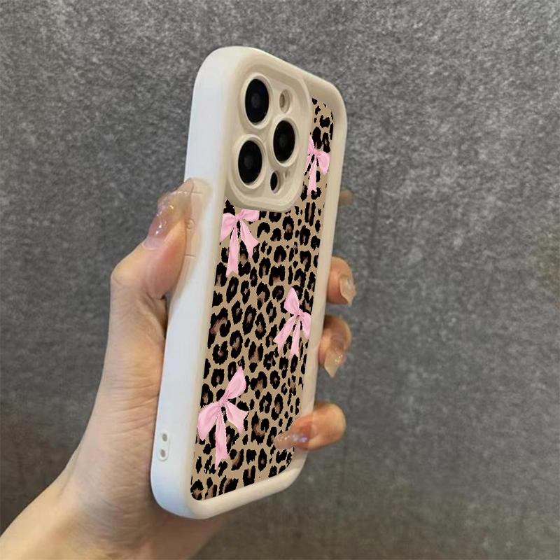 Luxury Leopard Print Bow Phone - огляд і ціна Phone Cases Y2K
