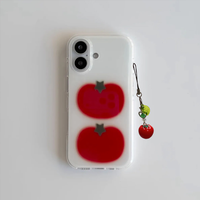 Korean Ins Two Ted Tomato Cart - огляд і ціна Phone Cases Y2K