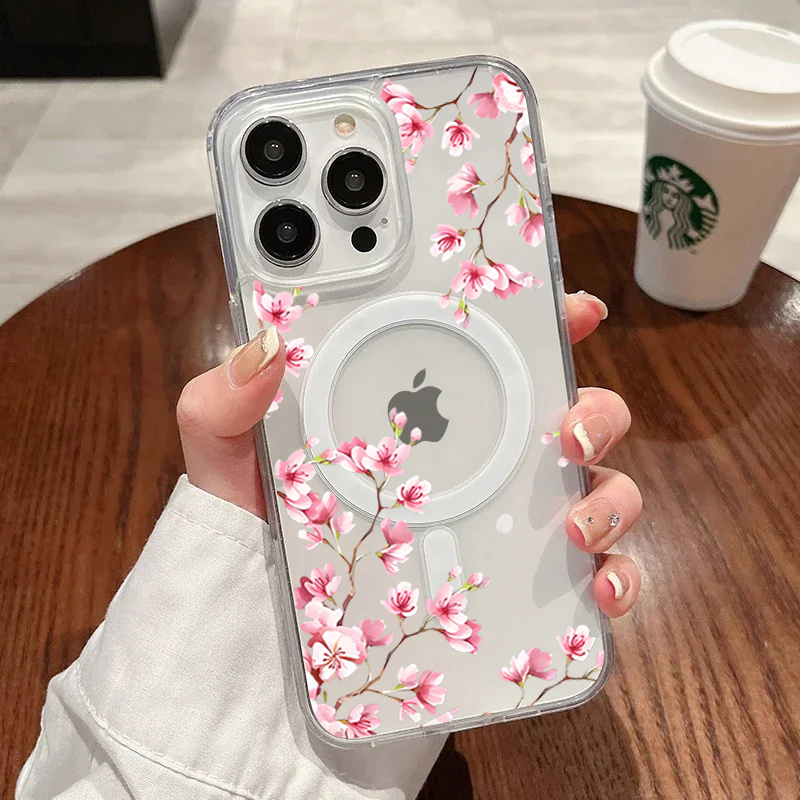 Luxury Pink INS Flowers Case F - огляд і ціна Phone Cases Pink