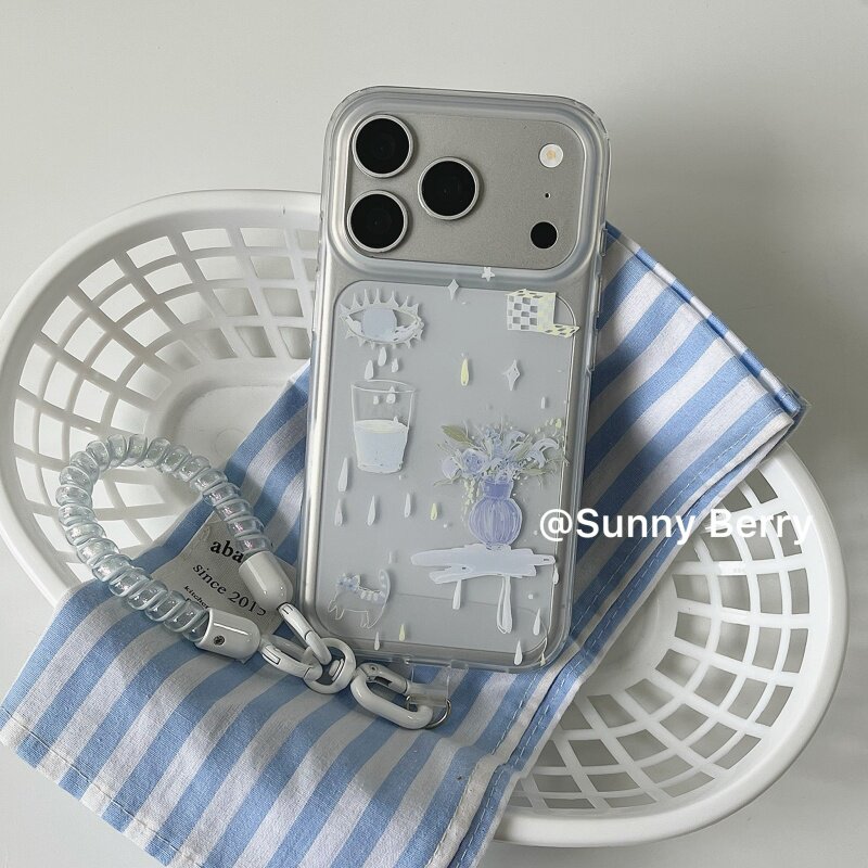 Korean Ins Blue Tear Vase Illu - огляд і ціна Phone Cases Y2K