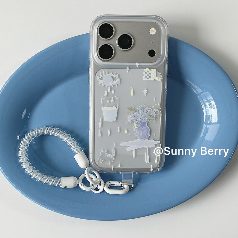 Korean Ins Blue Tear Vase Illu - огляд і ціна Phone Cases Y2K