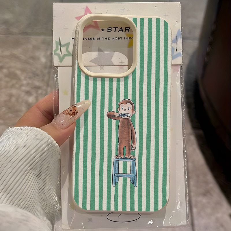 Green Striped Toothbrush Monke - огляд і ціна Phone Cases Otterbox