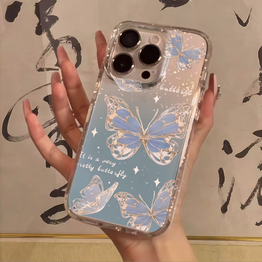 Luxury Blue Butterfly Clear Gl - огляд і ціна Phone Cases Otterbox