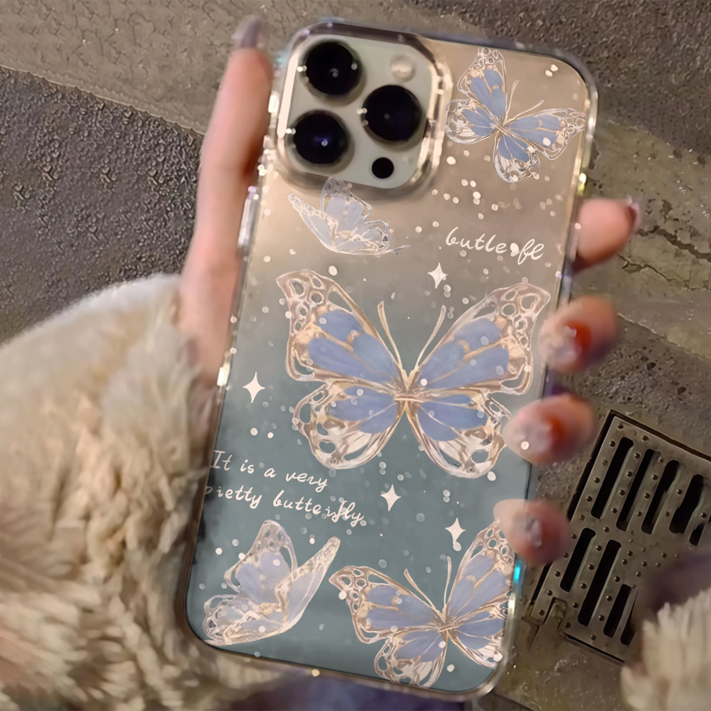 Luxury Blue Butterfly Clear Gl - огляд і ціна Phone Cases Otterbox