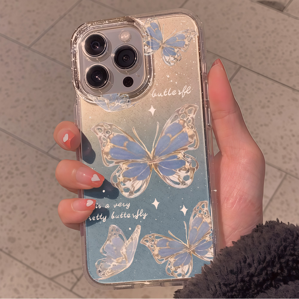 Luxury Blue Butterfly Clear Gl - огляд і ціна Phone Cases Otterbox