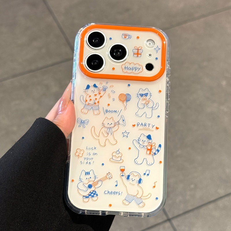 Cartoon Cute Line Cat Pattern  - огляд і ціна Cute Cartoon Case