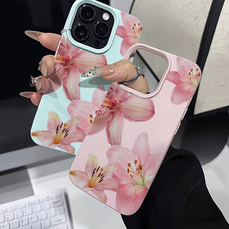 Pink Lily Lychee Texture Phone - огляд і ціна Phone Cases Pink