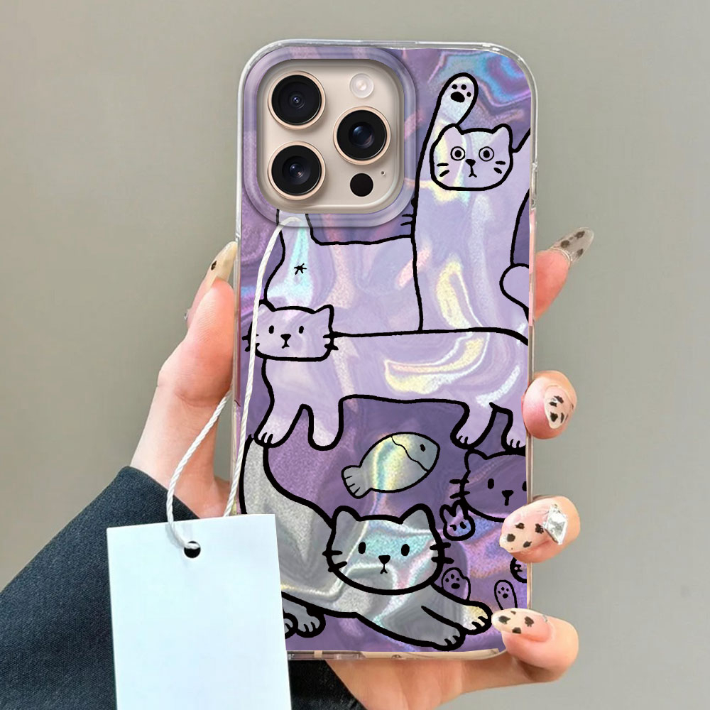 Purple Line Cat Fish Water Tex - огляд і ціна Phone Cases Otterbox