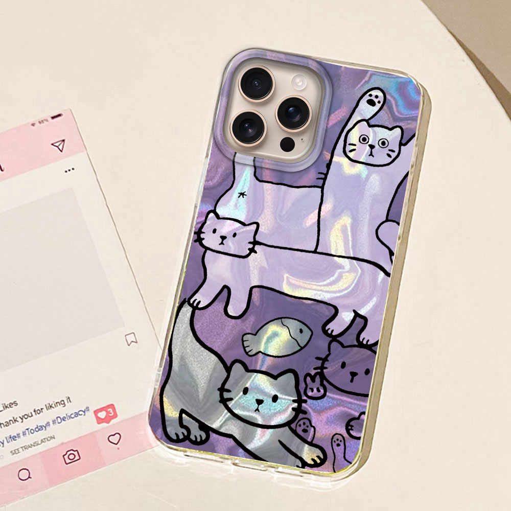 Purple Line Cat Fish Water Tex - огляд і ціна Phone Cases Otterbox