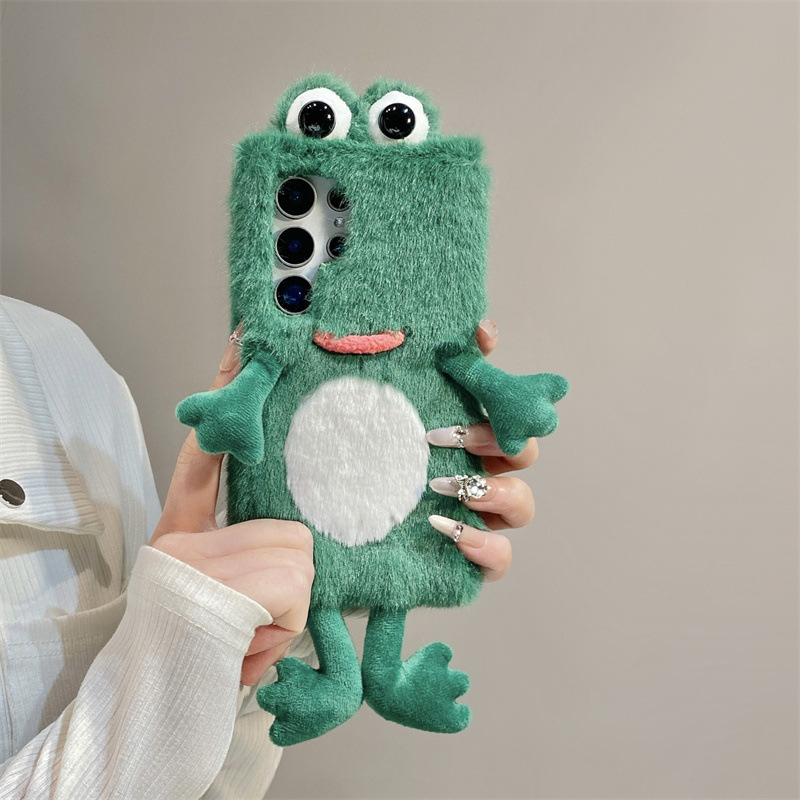 Plush Frog Phone Case, Cute Gr - огляд і ціна Phone Cases Samsung S25