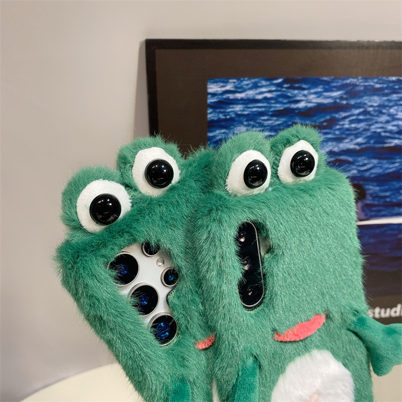 Plush Frog Phone Case, Cute Gr - огляд і ціна Phone Cases Samsung S25