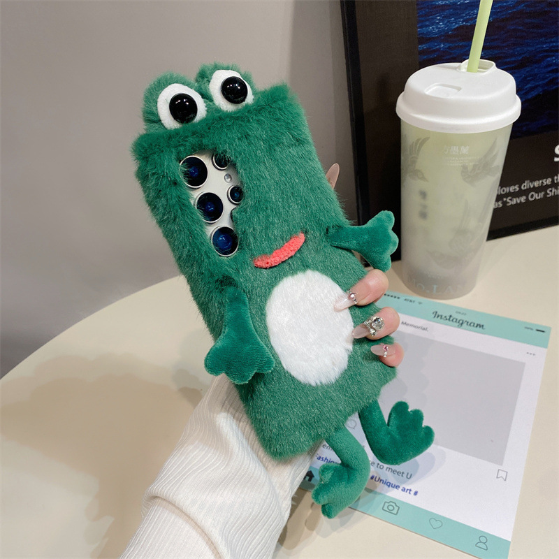 Plush Frog Phone Case, Cute Gr - огляд і ціна Phone Cases Samsung S25